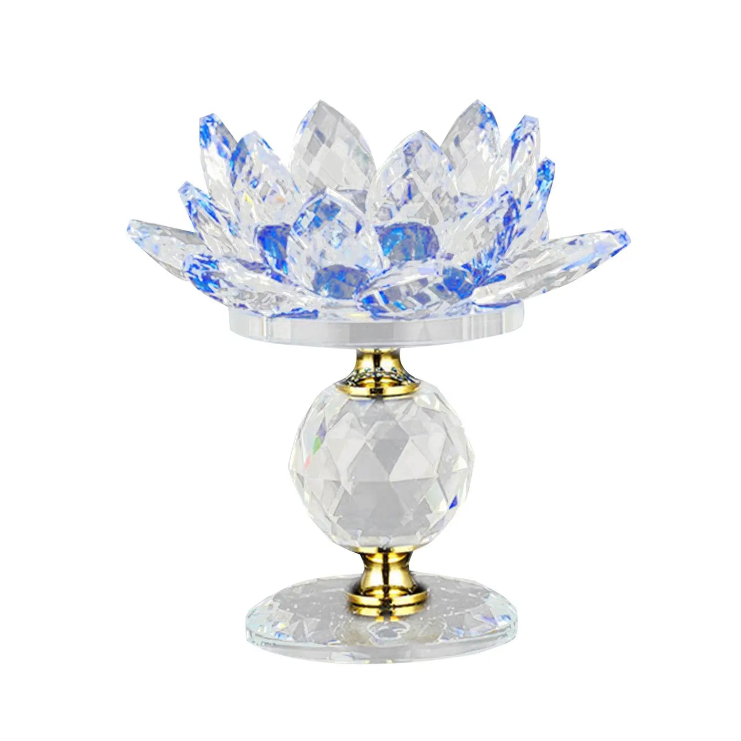 Lotus glass candle holder, tea light holder for wedding party decoration