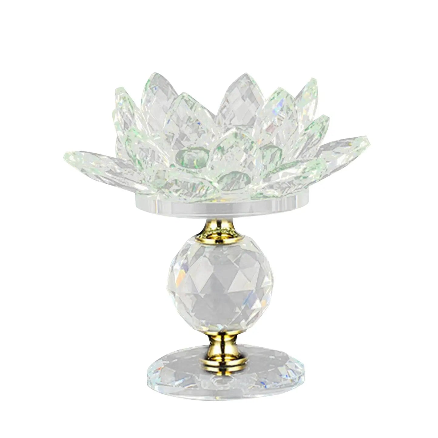 Lotus glass candle holder, tea light holder for wedding party decoration